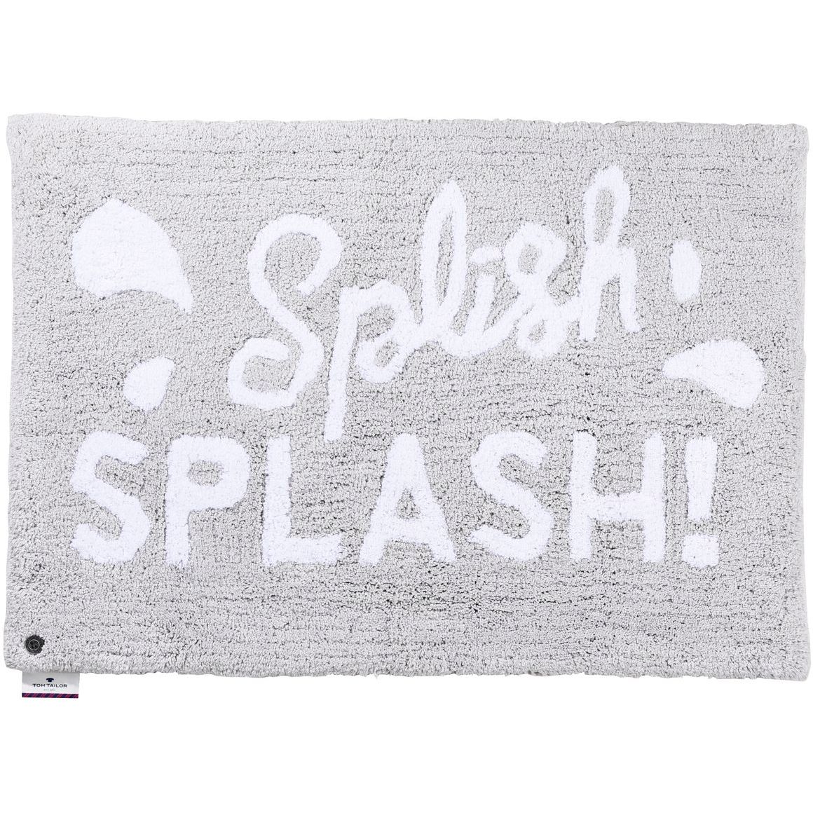Kylpyhuoneen matto Tom Tailor Cotton Design Splash, 70x120cm, harmaa