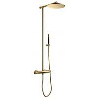 Sadesuihkusetti Tapwell TVM300 Brass, termostaattihanalla, suihkupää ⌀325mm, kiiltävä messinki