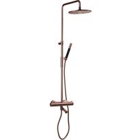 Sadesuihkusetti Tapwell TVM2200 Copper, termostaattihanalla, suihkupää ⌀250mm, juoksuputkella, kiiltävä kupari