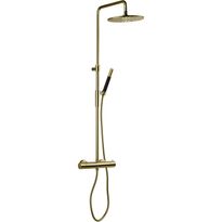Sadesuihkusetti Tapwell TVM7200 Honey Gold, termostaattihanalla, suihkupää ⌀250mm, kiiltävä kulta