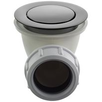 Pohjaventtiili Tapwell 22200, pop-up, Black Chrome, ammemalli