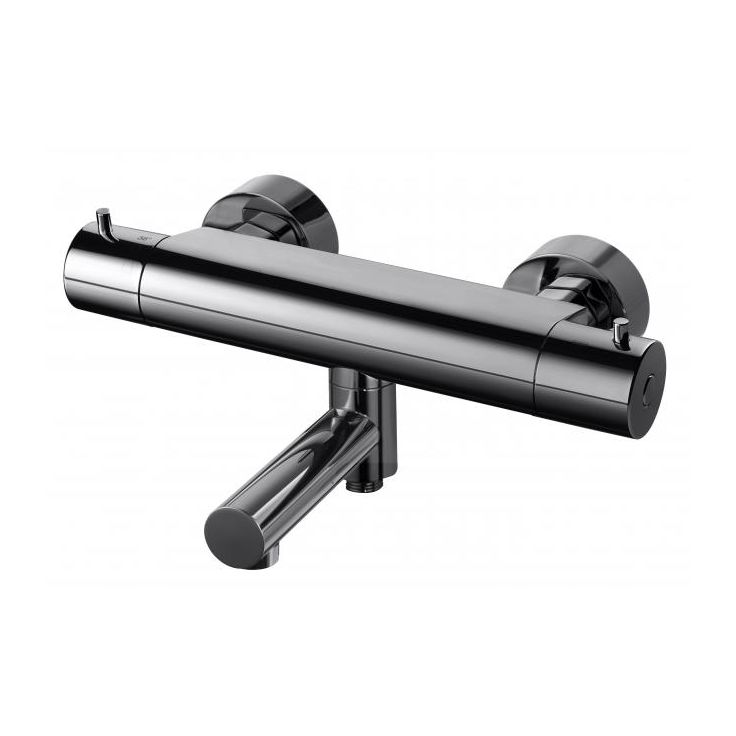 Termostaattihana Tapwell Evo EVM022, juoksuputkella, Black Chrome