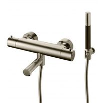 Suihkusetti Tapwell Evo EVM026 Brushed Nickel, termostaattihanalla, juoksuputkella, harjattu nikkeli