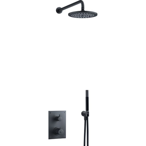 Sadesuihkusetti Tapwell BOX7268 ED2, piiloasennus, Matte Black