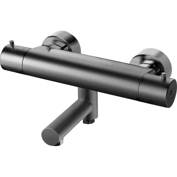 Suihkuhana Tapwell EVM022, juoksuputkella, Brushed Black Chrome