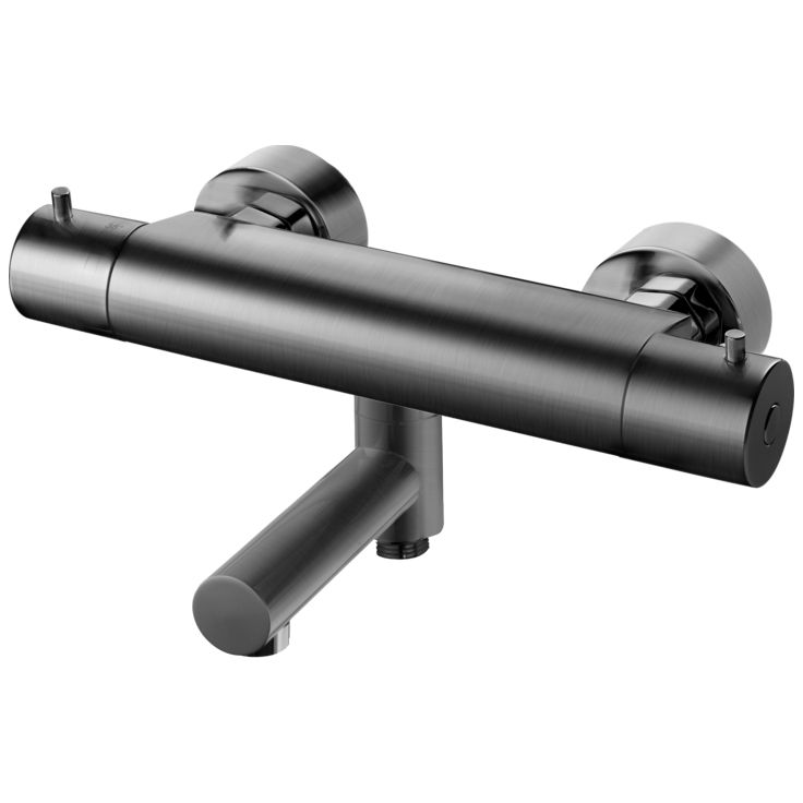 Suihkuhana Tapwell EVM022, juoksuputkella, Brushed Black Chrome