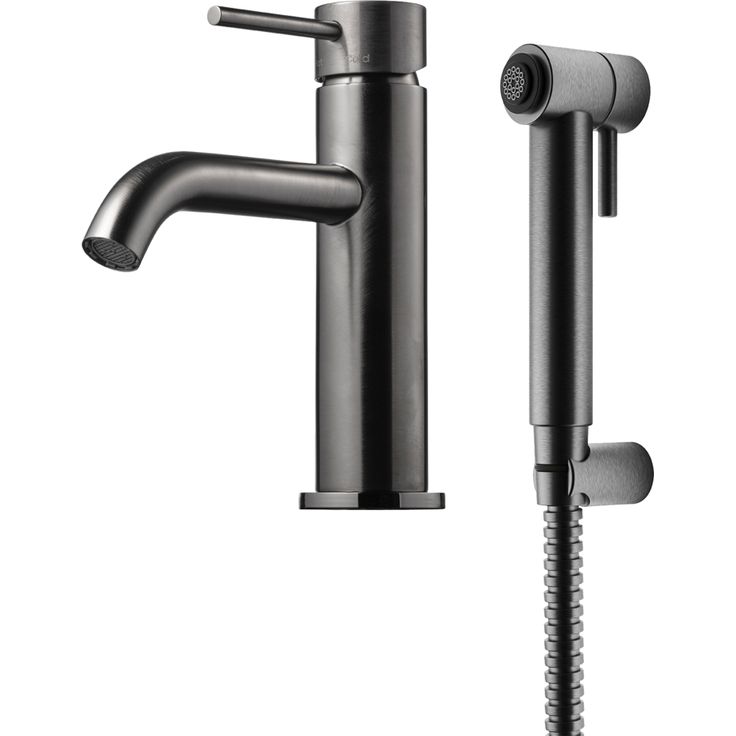 Pesuallashana Tapwell Evo EVM069, käsisuihkulla, Brushed Black Chrome