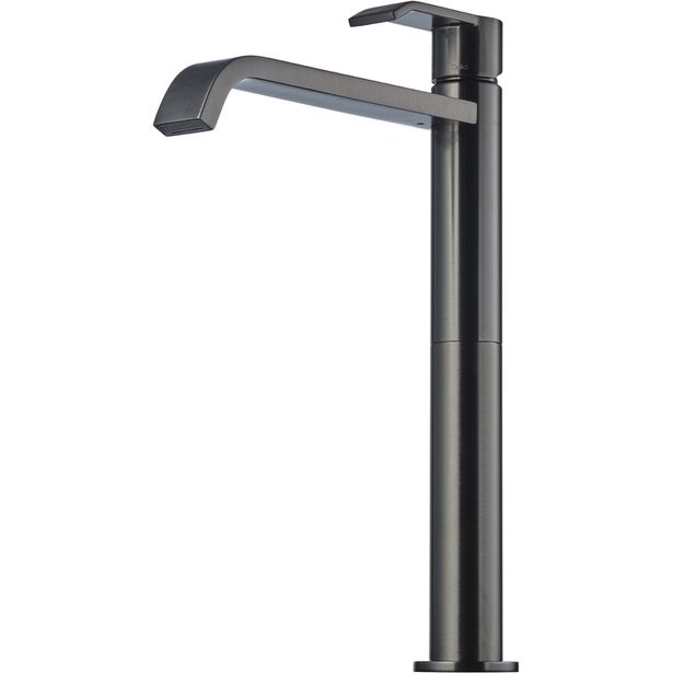 Pesuallashana Tapwell VIC081 Brushed Black Chrome, korkea malli, harjattu musta kromi