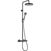 Sadesuihkusetti Tapwell ARM5200 Matte Black, termostaattihanalla, suihkupää ⌀253mm, matta musta