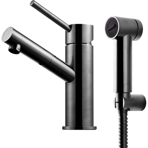 Pesuallashana Tapwell BI069 Black Chrome, bideesuihkulla, musta kromi