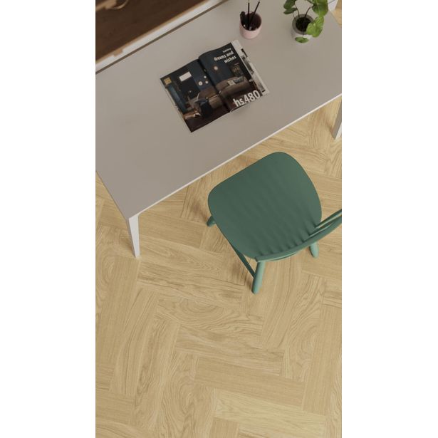 Vinyylimatto Tarkett Iconik Texstyle Skane Herringbone Natural, leveys 4m