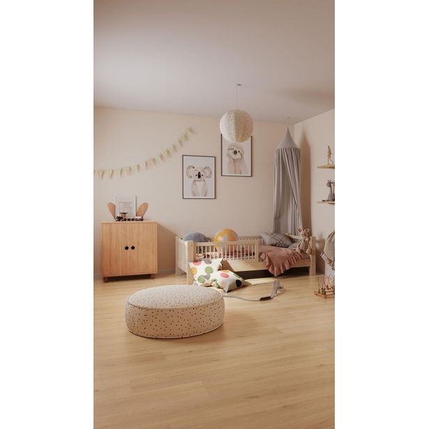 Vinyylimatto Tarkett Iconik T-Extra Powell Oak Blonde, leveys 3m