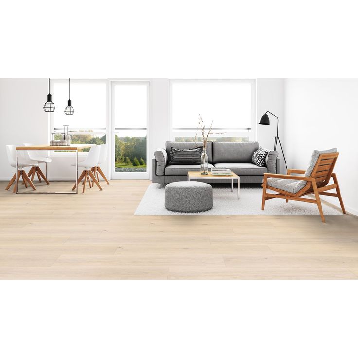 Vinyylilankku Tarkett iD Inspiration Click Solid 55 Highland Oak Cream