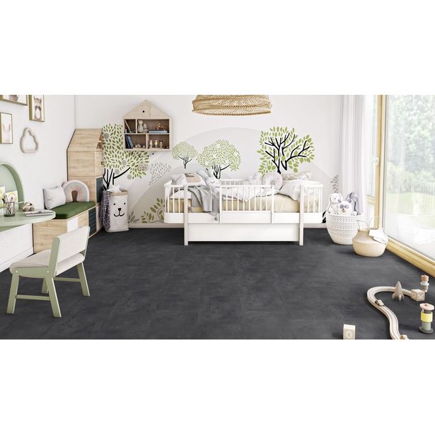 Vinyylilaatta Tarkett iD Inspiration Click Solid 55 Vintage Zinc Black