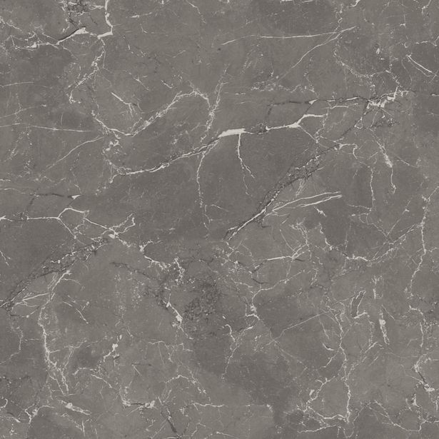 Märkätilan muovimatto Tarkett Aquarelle Royal Marble 2 Anthracite, leveys 2m