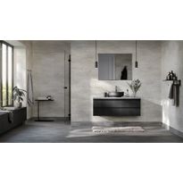 Märkätilan muovimatto Tarkett Aquarelle Raw Concrete Dark Grey, leveys 2m