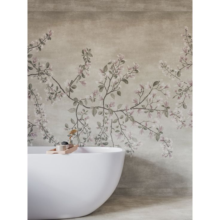 Kostean tilan tapetti Tarkett Aquarelle Magnolia 2 Light Grey