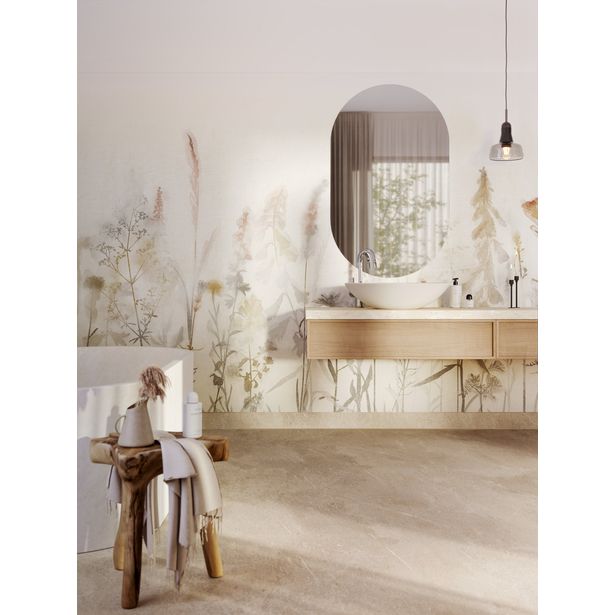 Kostean tilan tapetti Tarkett Aquarelle Autumn Mist