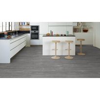 Vinyylilankku Tarkett iD Click Ultimate 55 Composite Cool Grey, integroitu askeläänieriste