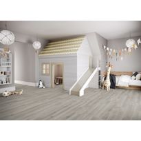 Vinyylilankku Tarkett iD Click Ultimate 55 Contemporary Oak Grey, integroitu askeläänieriste