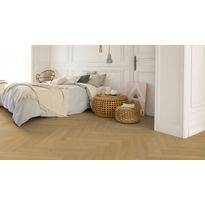 Kalanruotovinyyli Tarkett Herringbone Rigid, Highland Oak, integroitu askeläänieriste