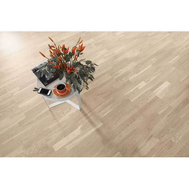 Parketti Tarkett Shade Tammi Cream White, vaalea, 3-sauva, mattalakattu