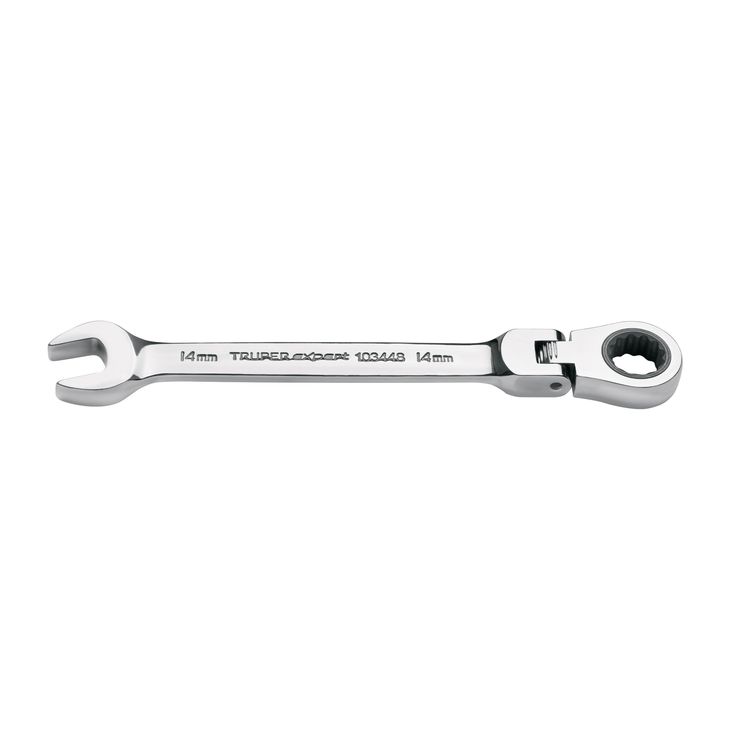 Räikkälenkkiavain Truper Expert, 14mm, nivelpää