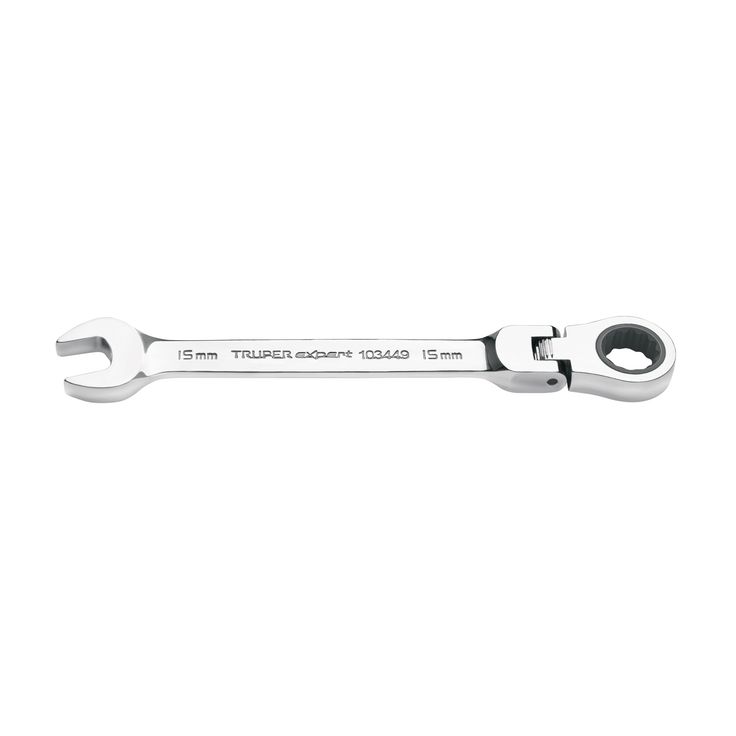 Räikkälenkkiavain Truper, 15mm, nivelpää