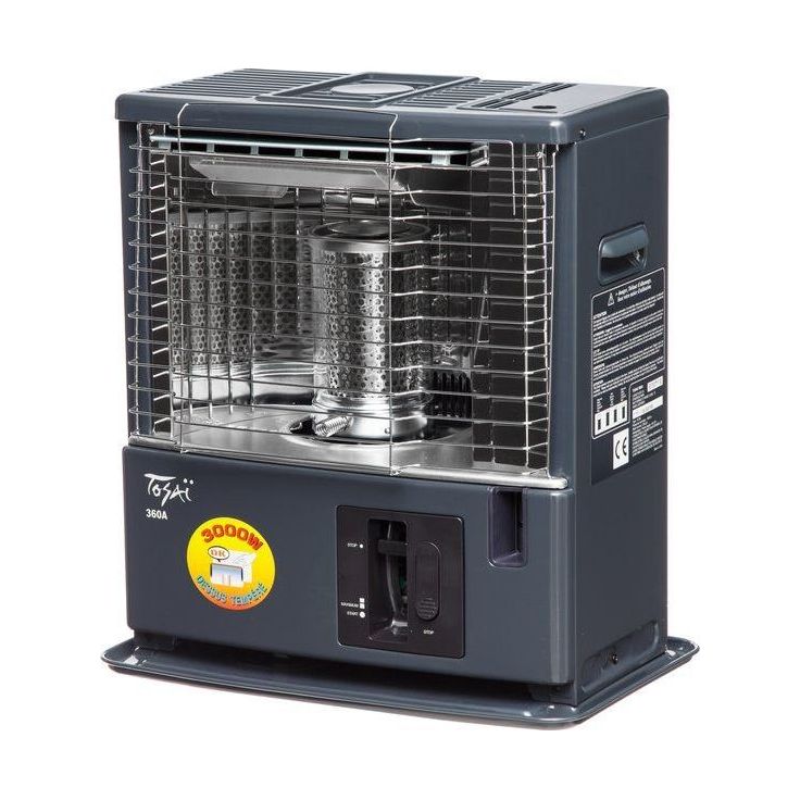 Polttonestelämmitin Fineprice 3000W harmaa