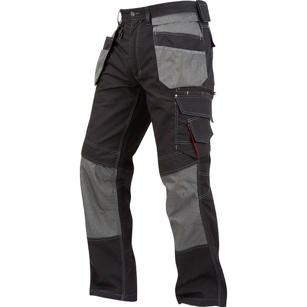 Miesten työhousut Lee Cooper Workwear Holster Pocket Cargo LCPNT224 musta/harmaa 42