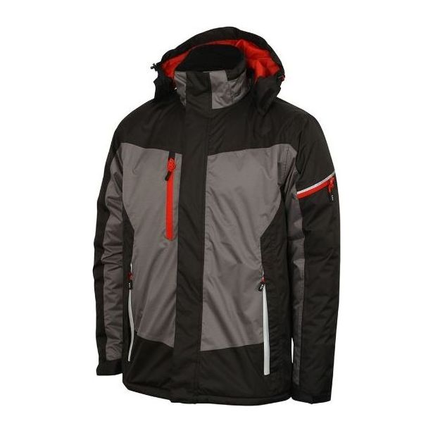 Miesten vedenpitävä topattu takki Lee Cooper Workwear LCJKT446 musta/harmaa S