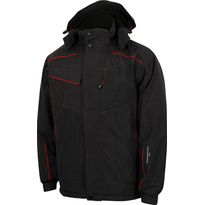 Miesten vedenpitävä topattu talvityötakki Lee Cooper Workwear LCJKT445, S, musta/punainen