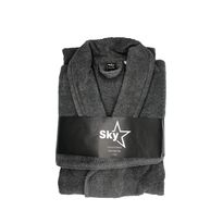Kylpytakki shaalikauluksella Sky Arki, eri kokoja, tummanharmaa
