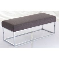 Sängynpäätypenkki Chic Home, 114x44x42cm, kangasverhoilu, tummanharmaa