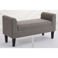 Sängynpäätypenkki Chic Home, 115x44x58cm, kangasverhoilu, vaaleanharmaa