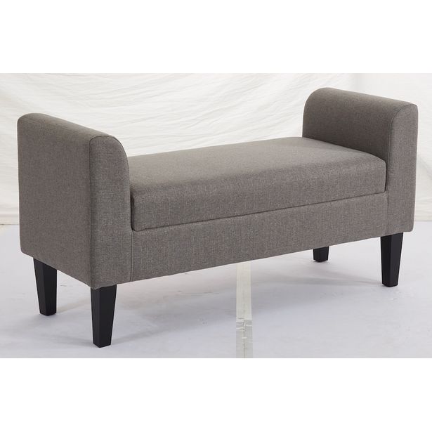 Penkki Chic Home, 115x44x58cm, kangasverhoilu, vaaleanharmaa