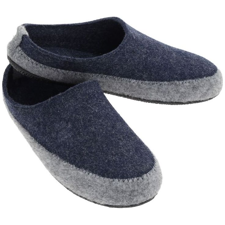 Villapistokkaat kumipohjalla Wildstep Wool+ sininen/vaaleanharmaa 46