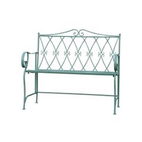 Puutarhapenkki Chic Garden Ruudut, 94x106x55,5cm, vihreä