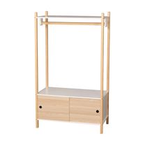 Lasten vaaterekki alakaapilla Judy Wild Kid&#039;s Spirit, 136x80x40cm, valkoinen/beige