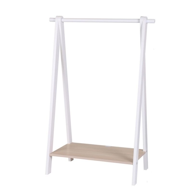 Lasten vaaterekki kenkätelineellä Judy Wild Kid's Spirit, 100x70x38cm, valkoinen/beige