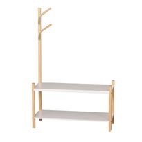 Lasten naulakko kenkätelineellä Judy Wild Kid&#039;s Spirit, 120x80x30cm, valkoinen/beige