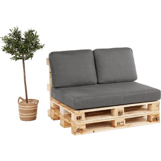 Lavapehmustesetti Chic Garden Antony harmaa