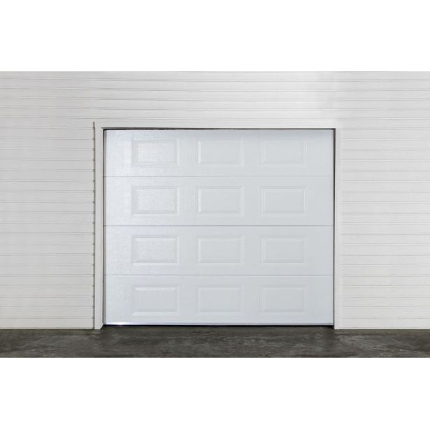 Autotallin nosto-ovi Turner T230, 2500x2000mm, peilikuvio, valkoinen