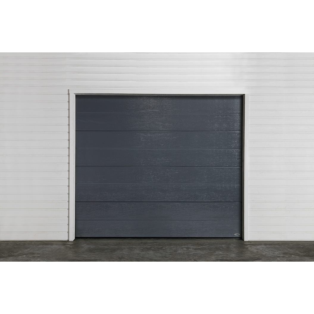 Autotallin nosto-ovi Turner 820E, 2500x2125 mm, leveä vaakaura, tummanharmaa