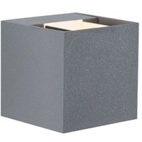 Seinävalaisin Paulmann Cybo LED, IP65, 80x80mm, harmaa