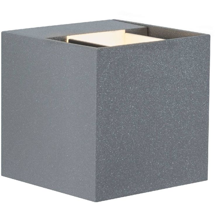 Seinävalaisin Paulmann Cybo LED, IP65, 80x80mm, harmaa