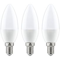 LED-kynttilälamppu Paulmann Candle, E14, 250lm, 3.5W, 2700K, opaali, 3kpl