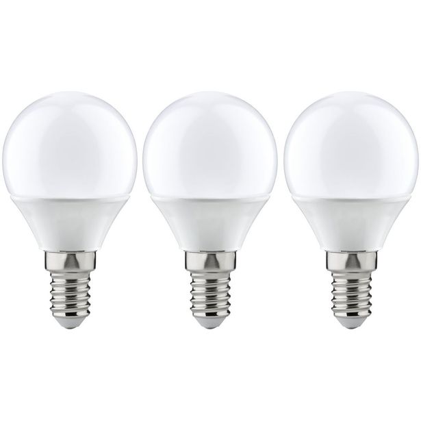 LED-lamppu Paulmann Drop, E14, 470lm, 5.5W, 2700K, opaali, 3kpl