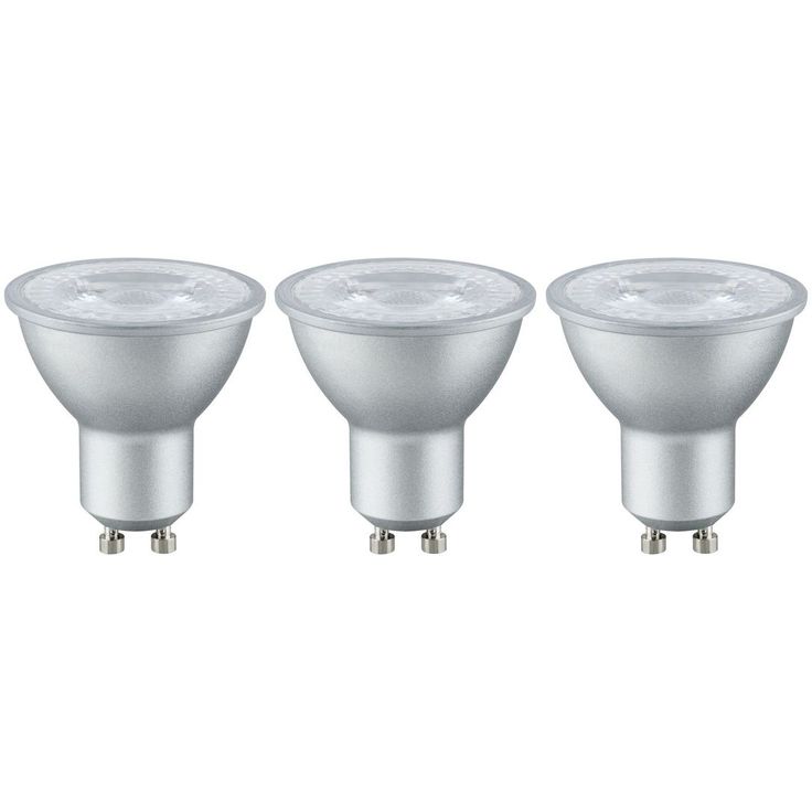 LED-kohdelamppu Paulmann Reflector, GU10, 230lm, 4W, 2700K, alumiini, 3kpl