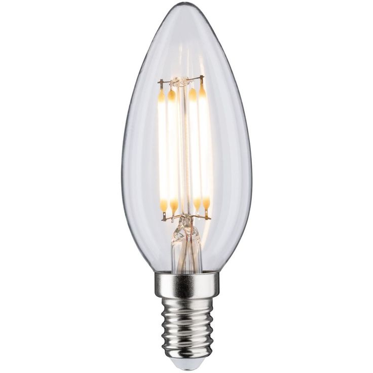 LED-kynttilälamppu Paulmann Candle, E14, 470lm, 4.5W, 2700K, filamentti, kirkas